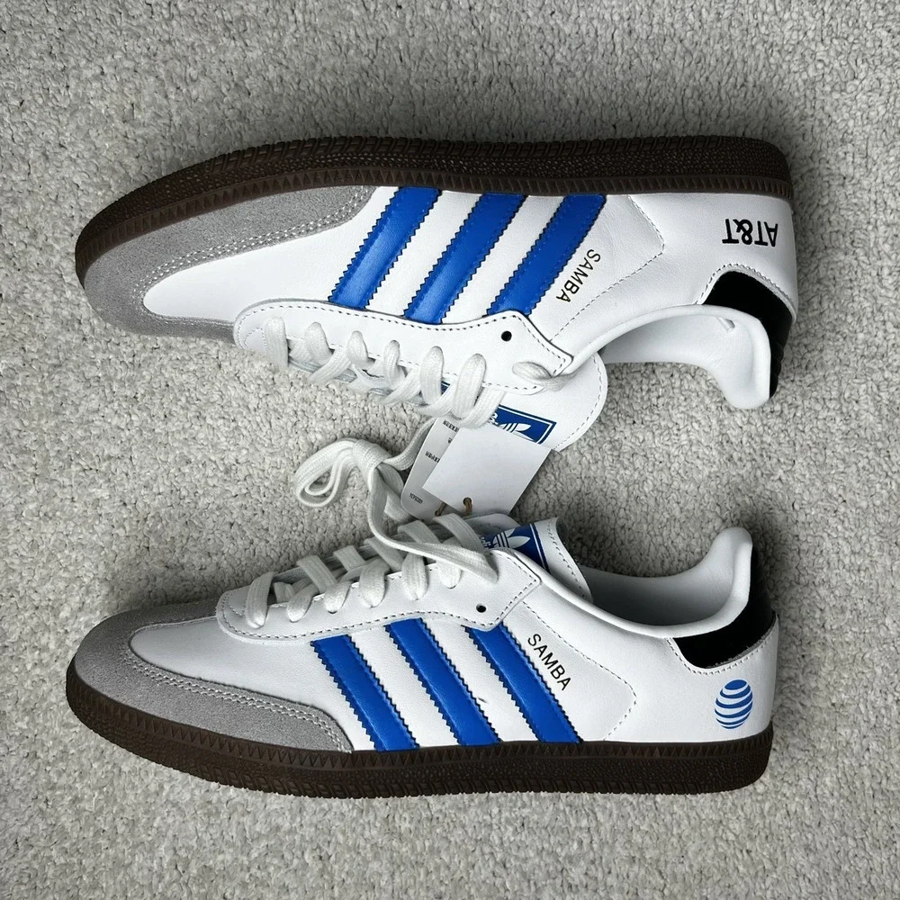 Adidas Samba OG AT&T Mens Size 7 White Blue New Box Limited Edition unisex